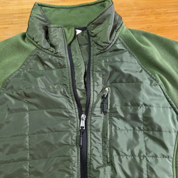 Orvis Jacket Green Fleece Puffer Full Zip for Hiking & Outdoors, L, Olive Green - Picture 8 of 14